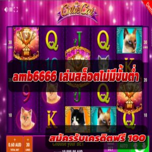 amb6666 เล่นสล็อตไม่มีขั้นต่ำ